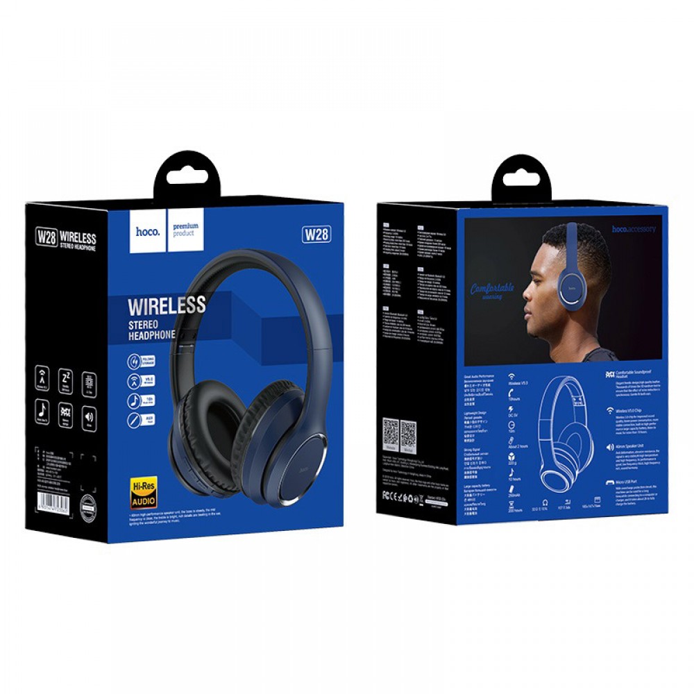 Cuffie Hoco W28Bluetooth BLU
