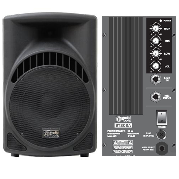 Diffusore 2 Vie 50W con woffer da 8"