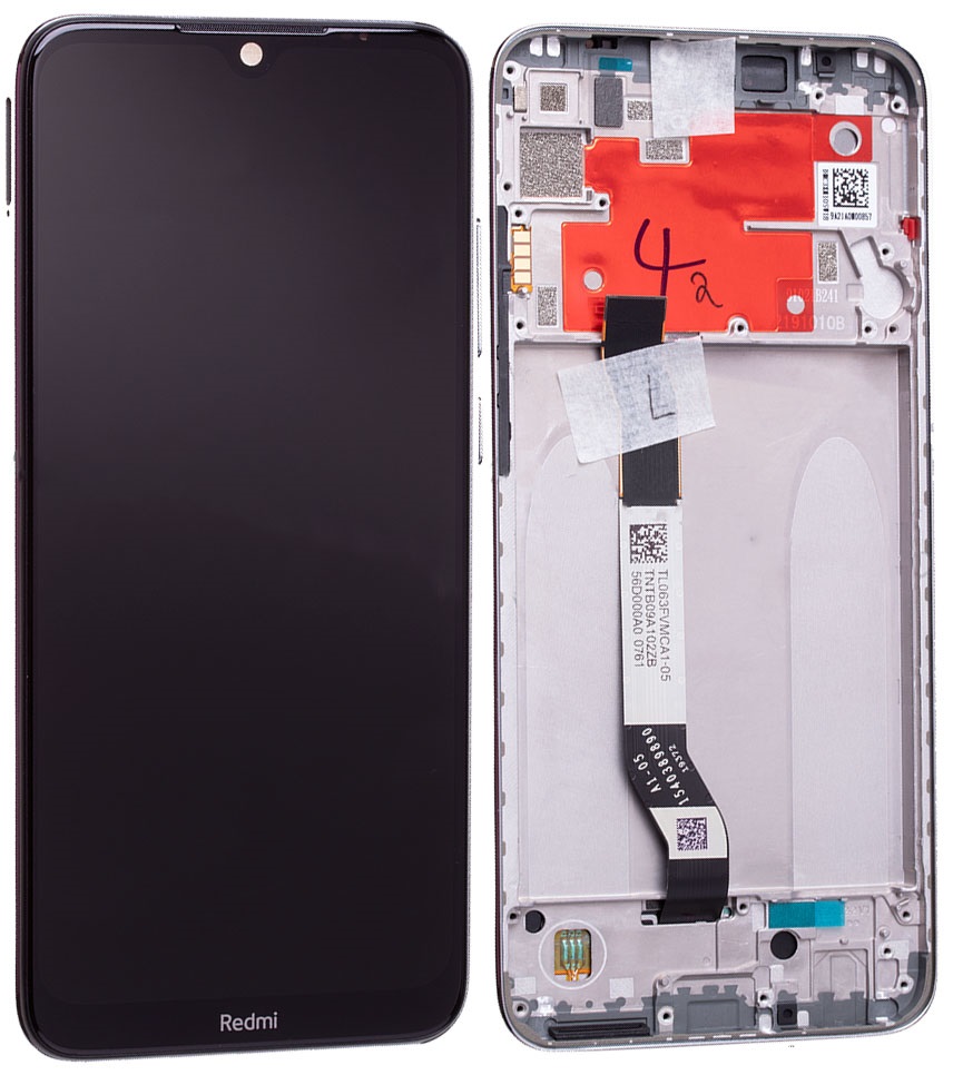 [5600020C3X00] Display LCD completo di touch screen e frame per Xiaomi Redmi Note 8T - nero