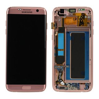 Display Lcd completo di touch screen Originale per Samsung Galaxy S7 Edge SM-G935 - Pink Gold