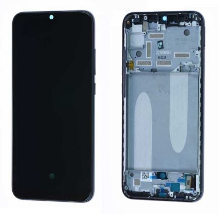Display LCD Originale completo di touch screen e frame per Xiaomi Mi A3 - Nero