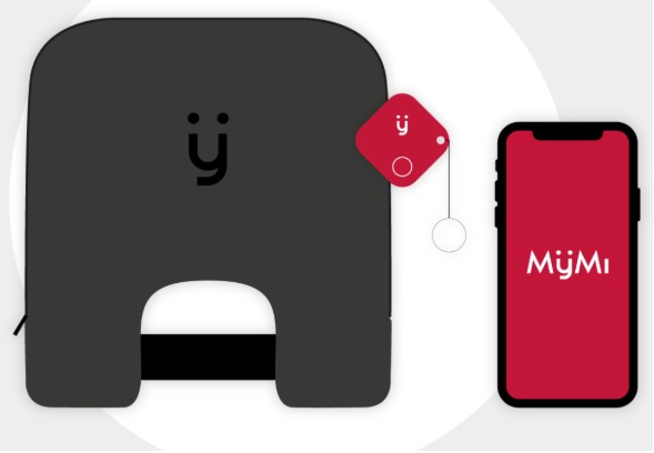 DISPOSITIVO MYMI ANTIABBANDONO BIMBI IN AUTO-CUSCINO+TRACKER-PORTACHIAVI+APP X ANDROID O IOS-CONFORME ALLA LEGGE