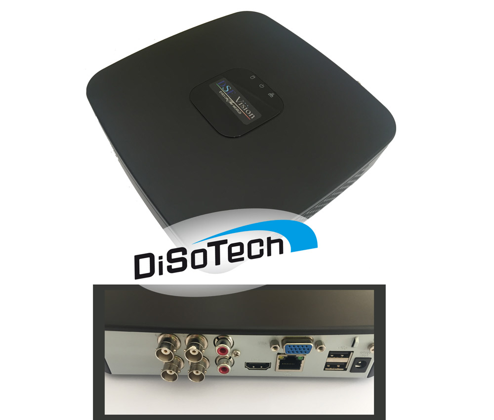 DVR 4 Canali ibrido 720P con uscita VGA + HDMI e controllo remoto