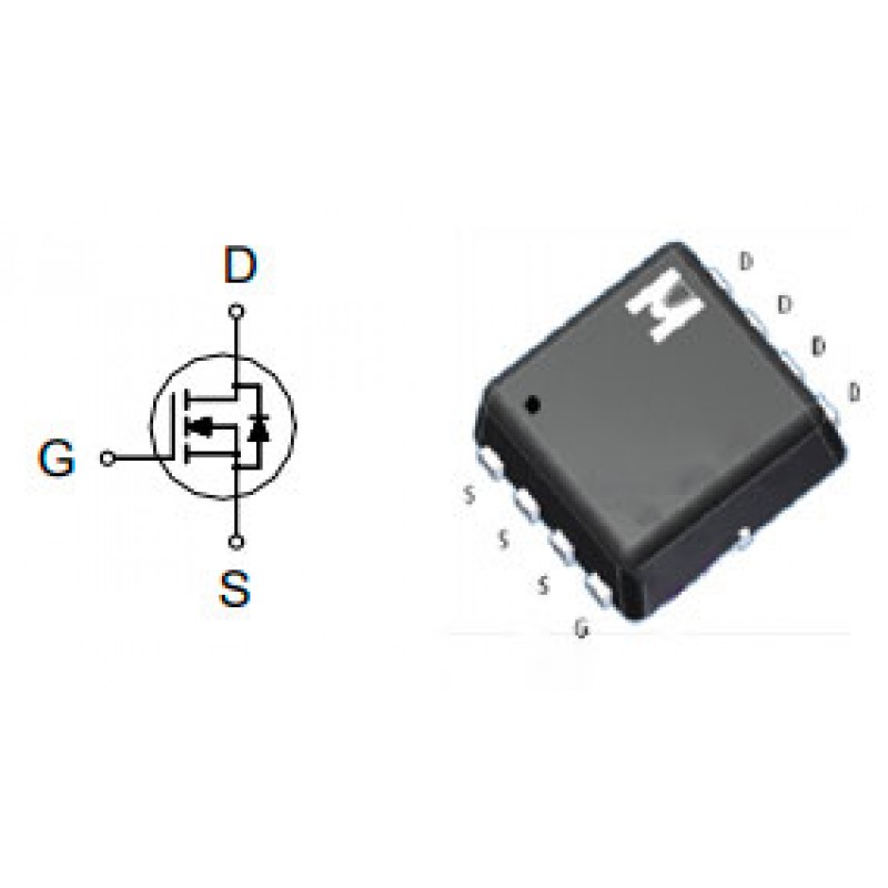 [DST-02727] EMB20N03V Modfet N-Channel QFN8 30V 12A