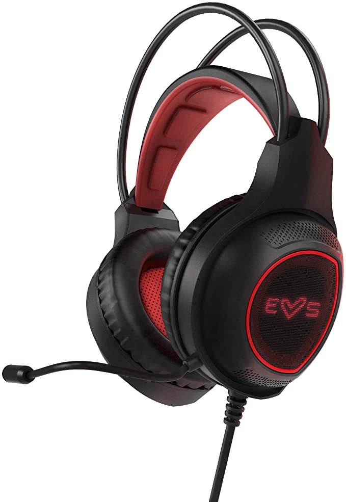 ENERGY CUFFIE GAMING ESG 2 LASER ROSSO NERO