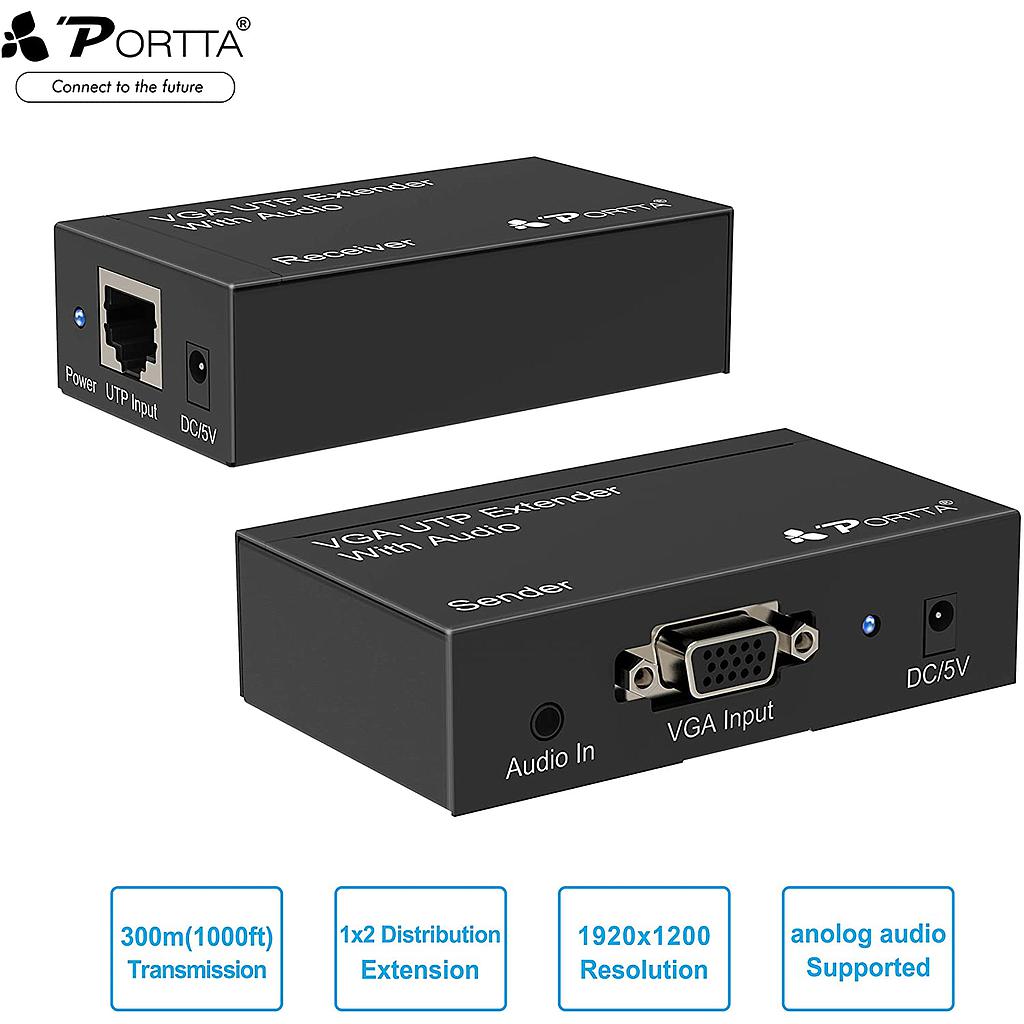Extender VGA su cavo RJ45 UTP LAN