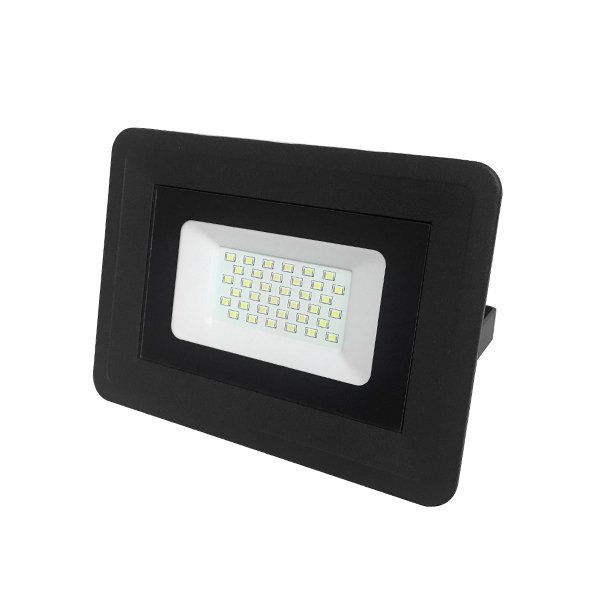 [FL5829] Faretto LED 30W IP65 Nero Luce Bianca Calda - ECS5829