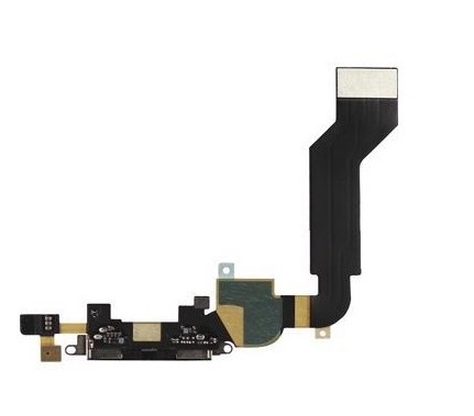 Flat connettore di ricarica iPhone 4S Nero con microfono incluso