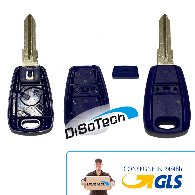 [FI-KS02] Guscio Blu per chiave Fiat Punto Doblò Stilo Bravo Lama NON ESTRAIBILE