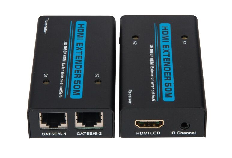 [DST-02912] EXTENDER HDMI (VIA 2 CAVI LAN RJ 45), 50-METRI, 3D, FULL HD 1080P