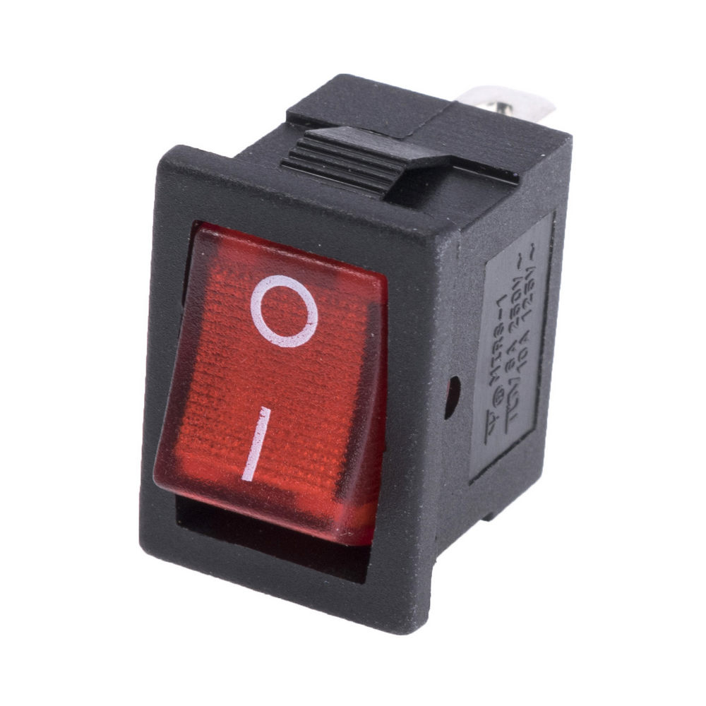 Interruttore deviatore ON/OFF Rosso luminoso 3A 250VAC