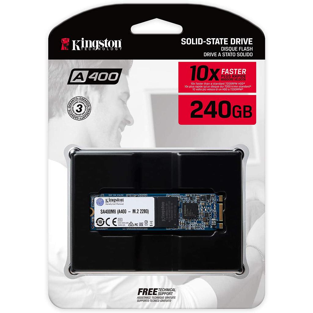 Kingston A400 SSD SA400M8/240G, Unità a Stato Solido Interne M.2 2280 240 GB