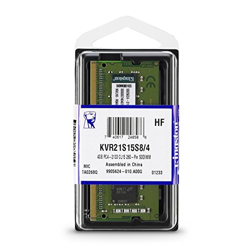 Kingston RAM Memoria DDR4 per Notebook, 2133 MHz CL15 SODIMM 4 GB