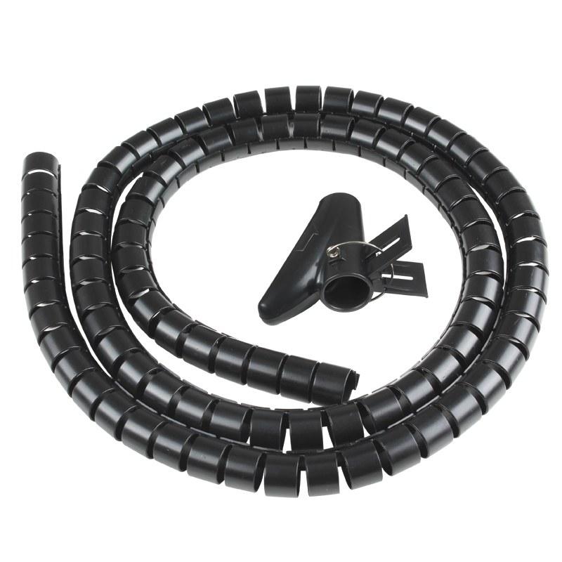 [DST-01171] KIT CON SPIRALE 2,5mt NERA AVVOLGICAVI