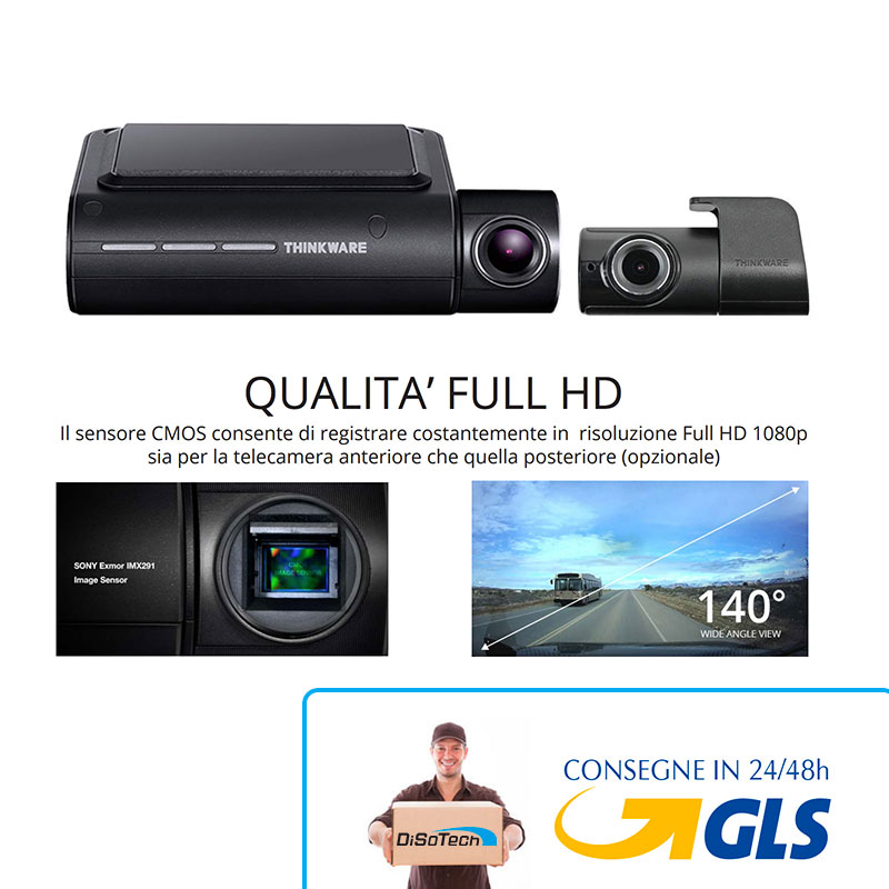 [DST-00573] Kit Dash Camera ALPINE THINKWARE F800PRO + Camera posteriore 16GB