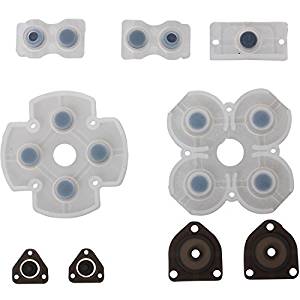 [DST-00820] Kit pulsanti in gomma di silicone per controller PlayStation 4 PS4 (1° versione)