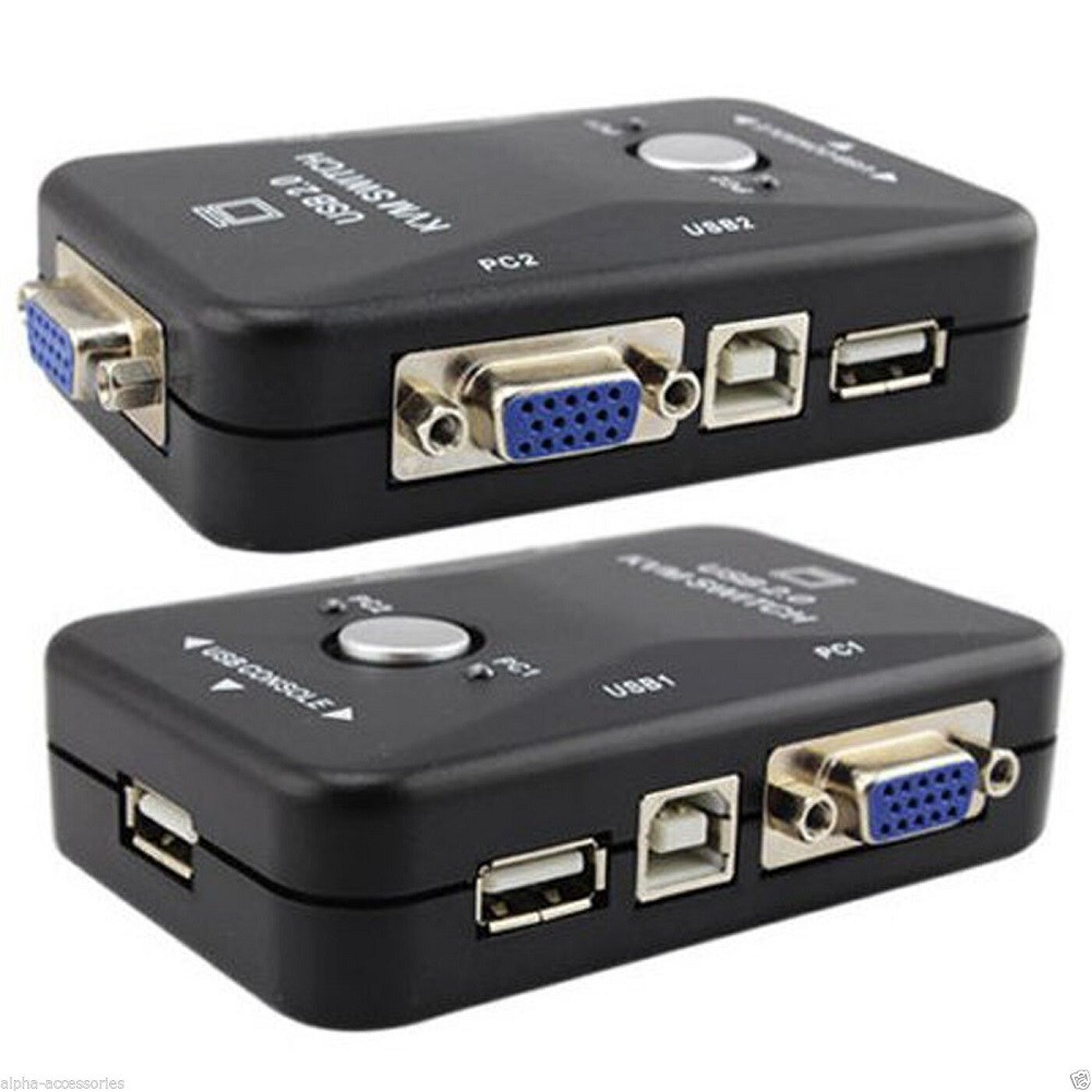 [DST-04121] KVM Switch 2 Porte USB2.0 VGA