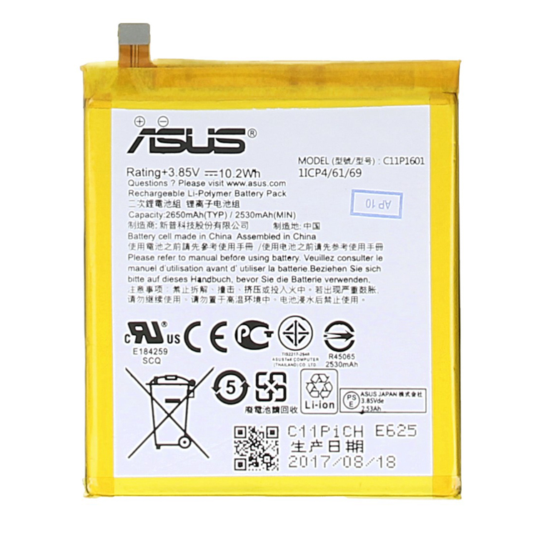 Batteria originale per Asus Zenfone 3 ZE520KL 3,85V 2,6Ah - Z017D