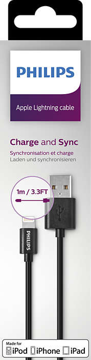 LIGHTNING CAVO IPHONE/IPAD- SPINA LIGHTNING SU SPINA USB 1M