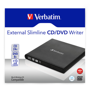 Masterizzatore CD/DVD esterno Slimline Verbatim