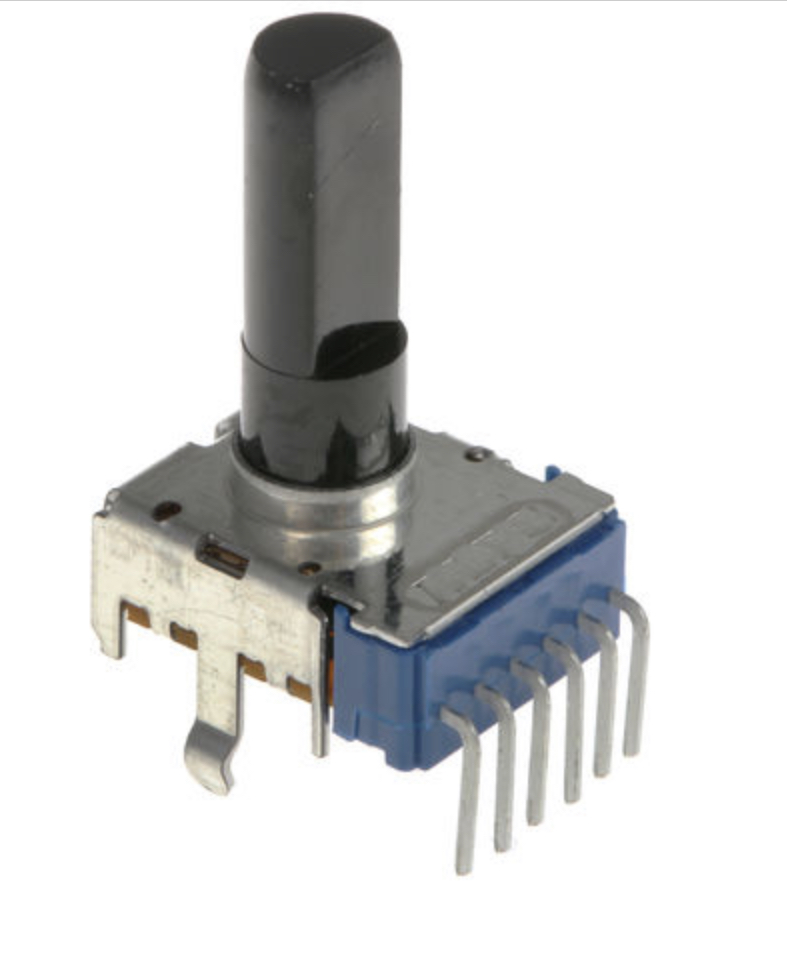 Potenziometro Lineare 20k Stereo 6 pin albero 25mm