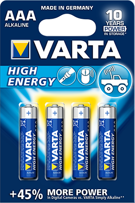 Ministilo blister 4pz VARTA HIGH ENERGY AAA