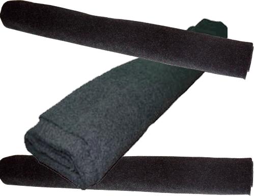 Moquette acustica nero liscio