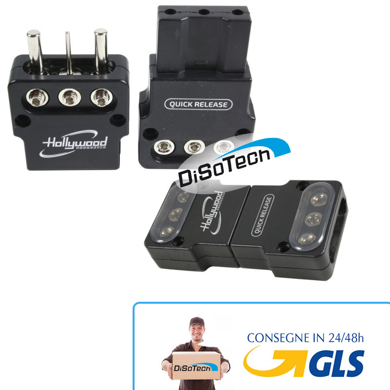 [HE-6140] Morsettiera HPC-4 Plug&Play alimentazione 21,4mm +12 GND Rem