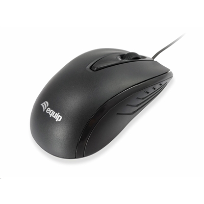MOUSE CON FILO USB EQUIP OTTICO COMPATTO - NERO- 1000DPI
