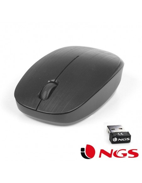 Mouse Ottico Wireless NGS 1200DPI 3 tasti - Nero