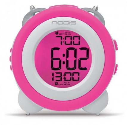 [15100] OROLOGIO SVEGLIA CAMPANELLO PINK
