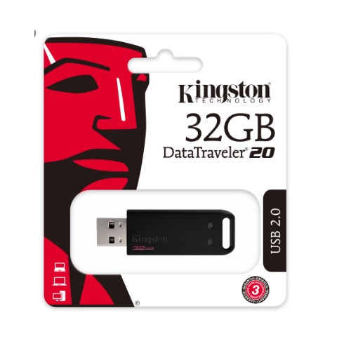 [DT20/32GB] PEN DRIVE 32GB KINGSTON DT20 USB 2.0