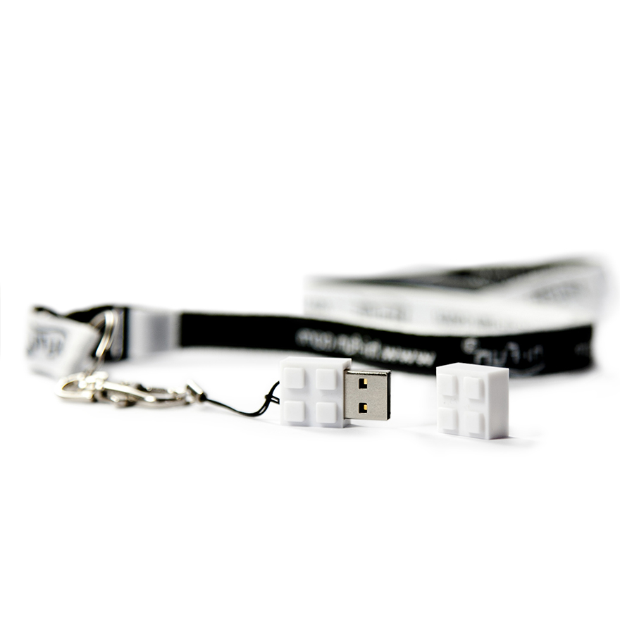 PEN DRIVE 4GB MATTONCINO BIANCO