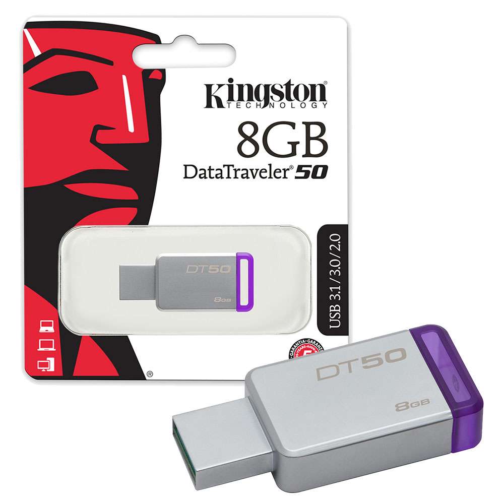 [16685] Pen Drive 8Gb Kingston DT50 USB 3.1/3.0