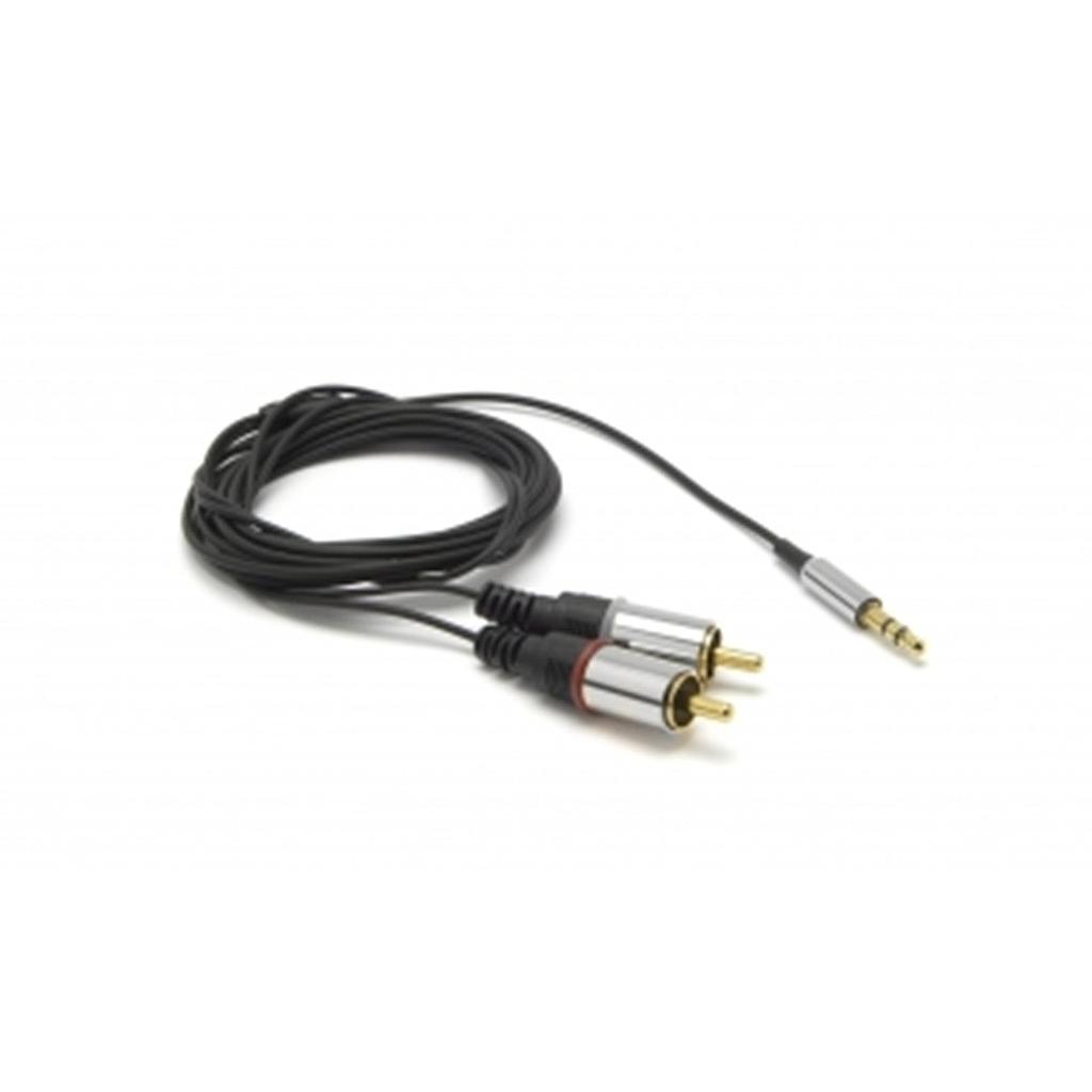 1.8m, Cavo Professionale Audio Jack 3.5mm / 2xRCA