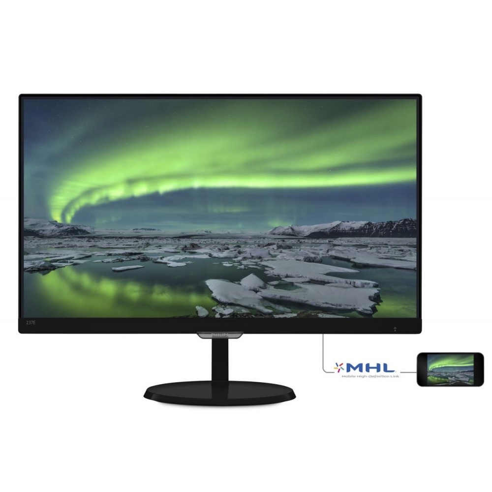 PHILIPS MONITOR 23", LED IPS, 16:9, 1920X1080, 250 CD/M, 5MS, 178X178, VGA, DVI-D, HDMI