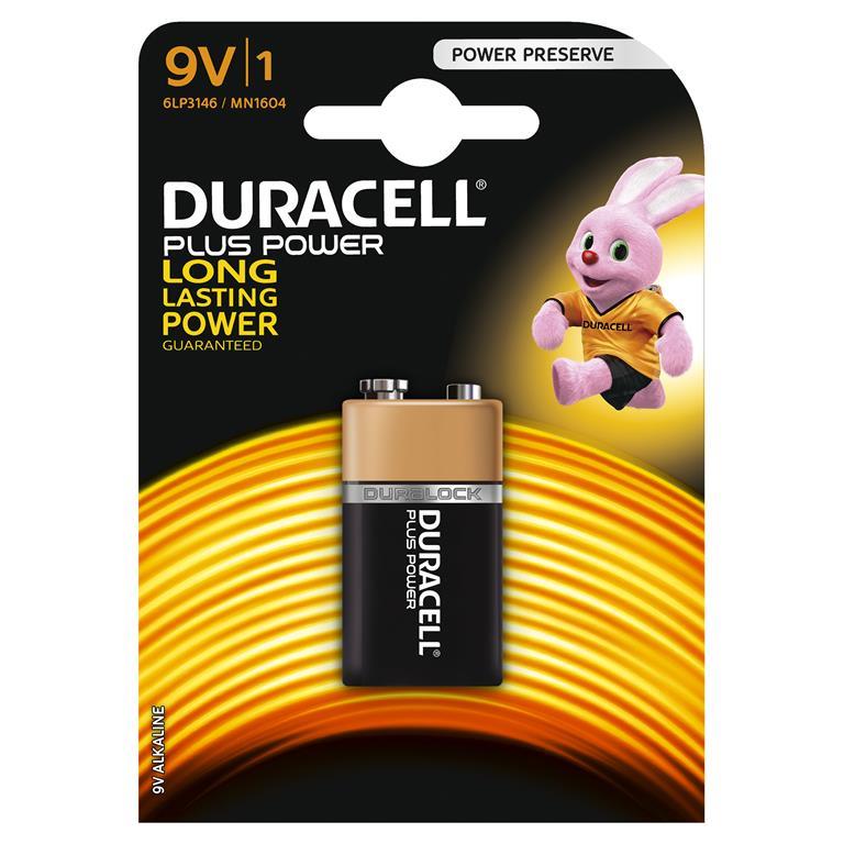 Pila 9V Duracell Plus Power