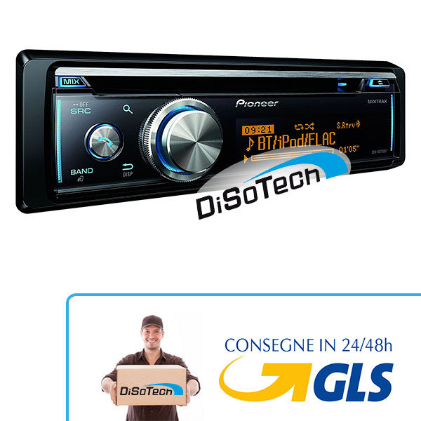 Pioneer DEH-X8700BT Autoradio con Bluetooth, USB, SD, Controllo iPhone/iPod/Android, RGB, Nero