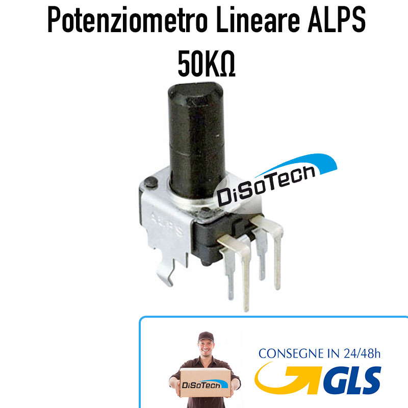 [RK09K12C0A2S] Potenziometro ALPS 50K 3 pin + 2 RK09K12C0A2S Roland