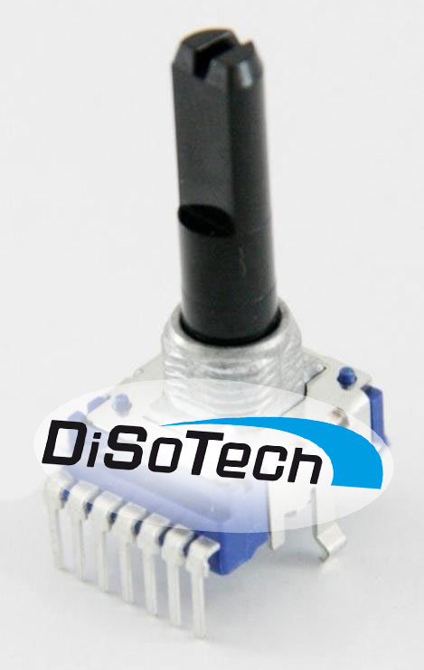 [162DST] Potenziometro Alps lineare 100K 7 Pin con albero da 27.5mm con blocco centrale