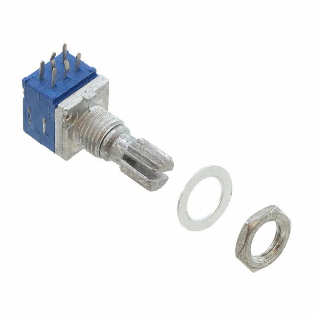 Potenziometro Lineare 10K 6Pin 2 Moduli con albero dentato