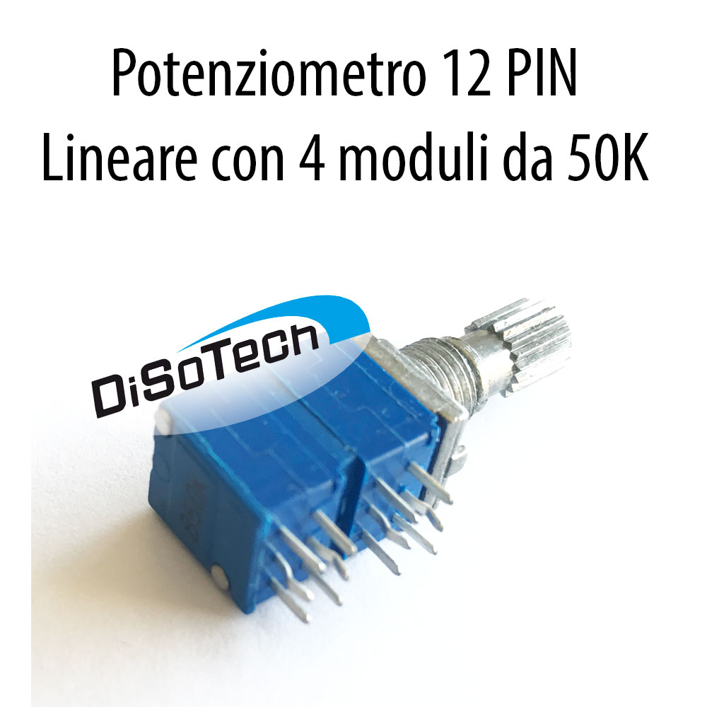 [DST-00238] Potenziometro Lineare 4 Moduli da 50K 12Pin
