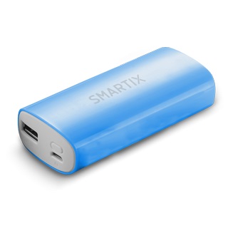 POWER BANK 5200MAH/1A SMARTIX BLU