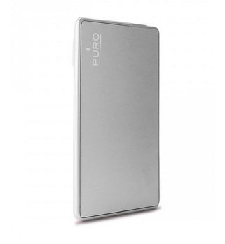 [15357] POWER BANK PURO CON CAVO INTEGRATO 3300MAH/1A SILVER