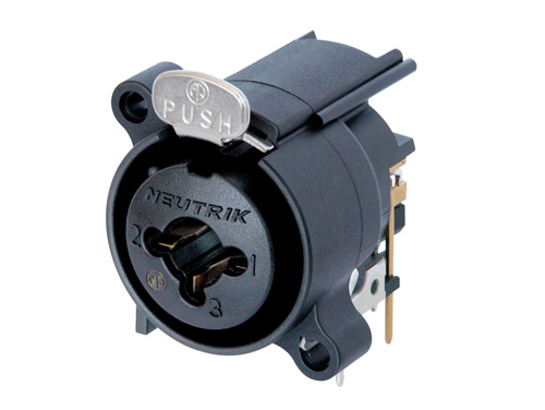 [NCJ6FA-H] PRESA 3-POLI XLR DA PANNELLO NEUTRIK CON PRESA JACK 6.35 MM