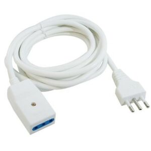 [LIF50.0000573W] Prolunga 16A Bivalente 3mt Bianca - LIF50.0000573W