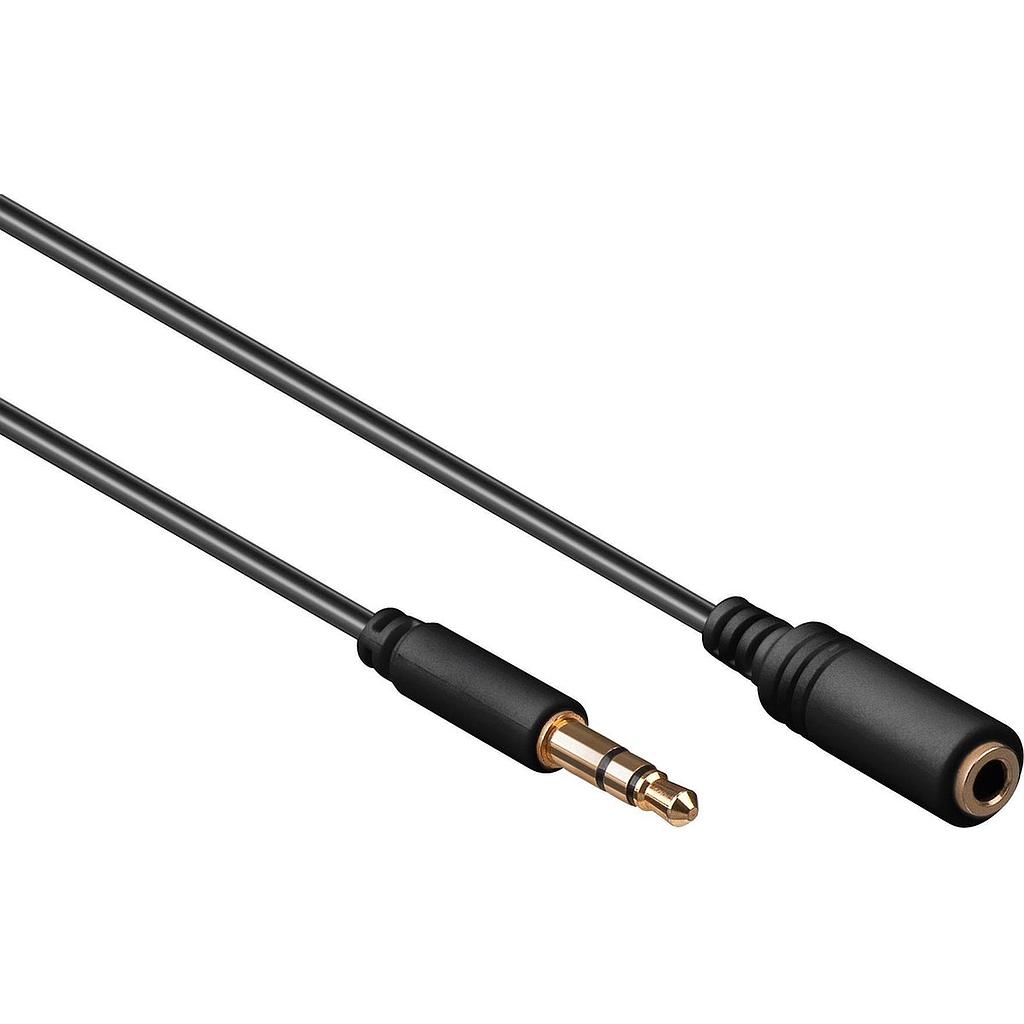 Prolunga Cavo Jack 3,5mm 3pin nero 5M