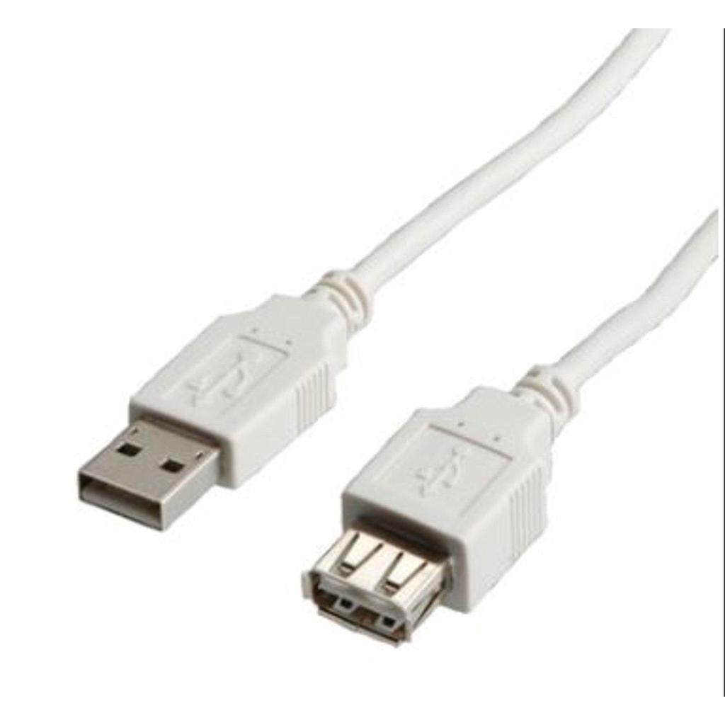 [DST-00141] Prolunga cavo USB A / Presa USB A 5m - Bianco