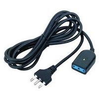 Prolunga Elettrica 5mt 16A Presa Bivalente Nera
