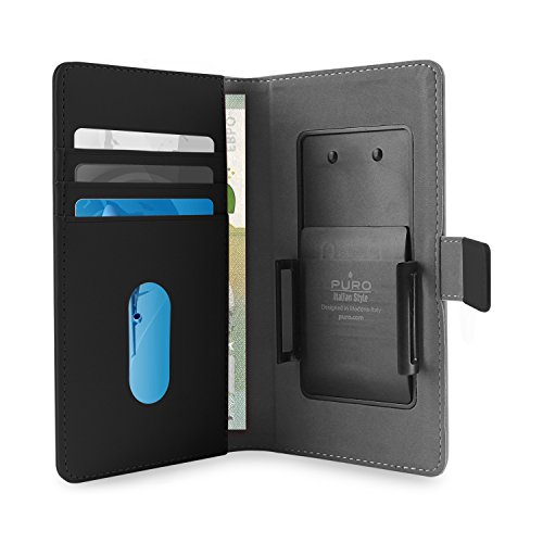 [DST-00980] Puro Cover Smart Wallet Custodia nero UNIVERSALE